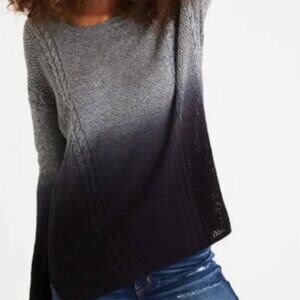 GUC American Eagle Black & Grey Knitted Ombre Sweater